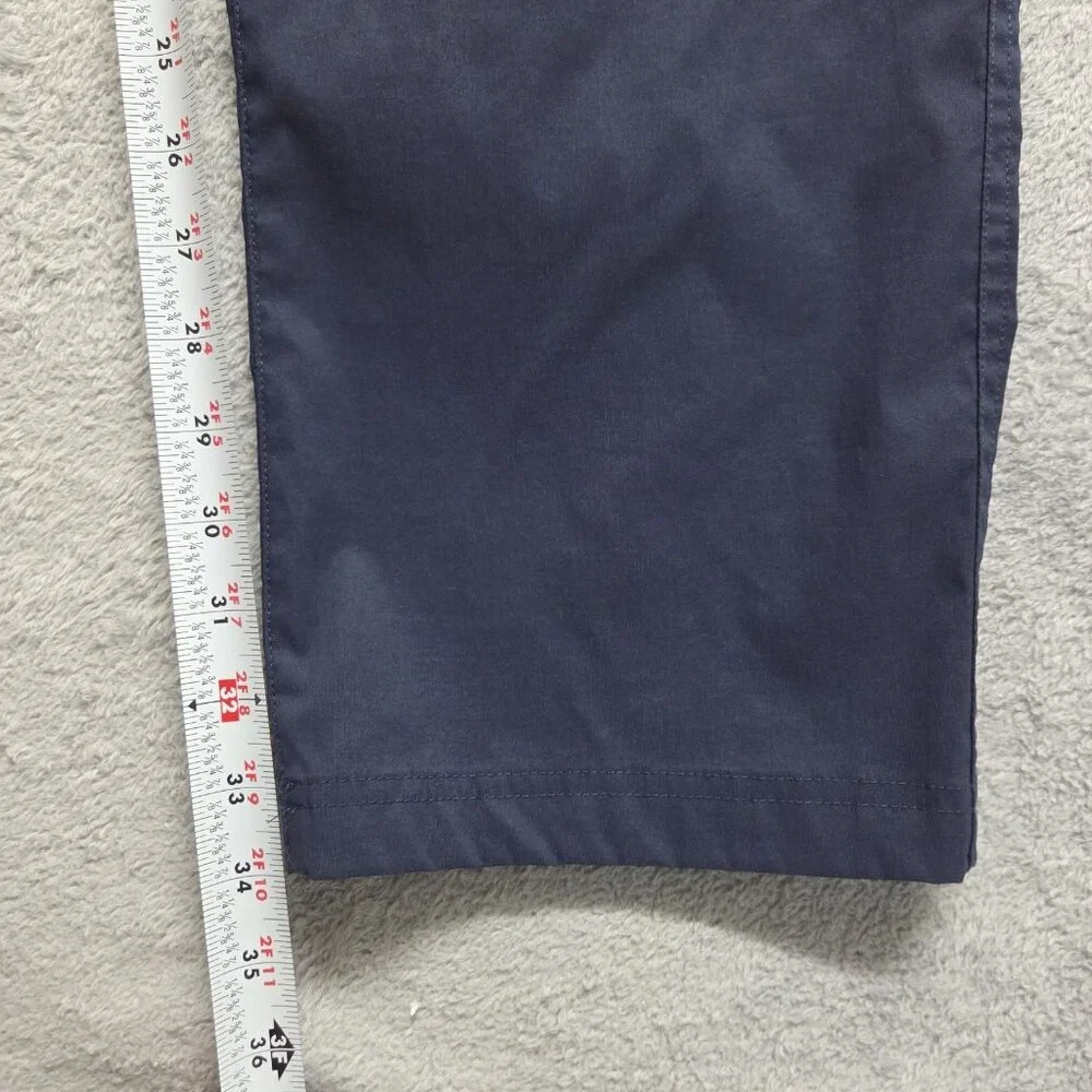 Orvis Tech Pants Men 32x34 Blue Straight Leg Water Repellent Performance Stretch